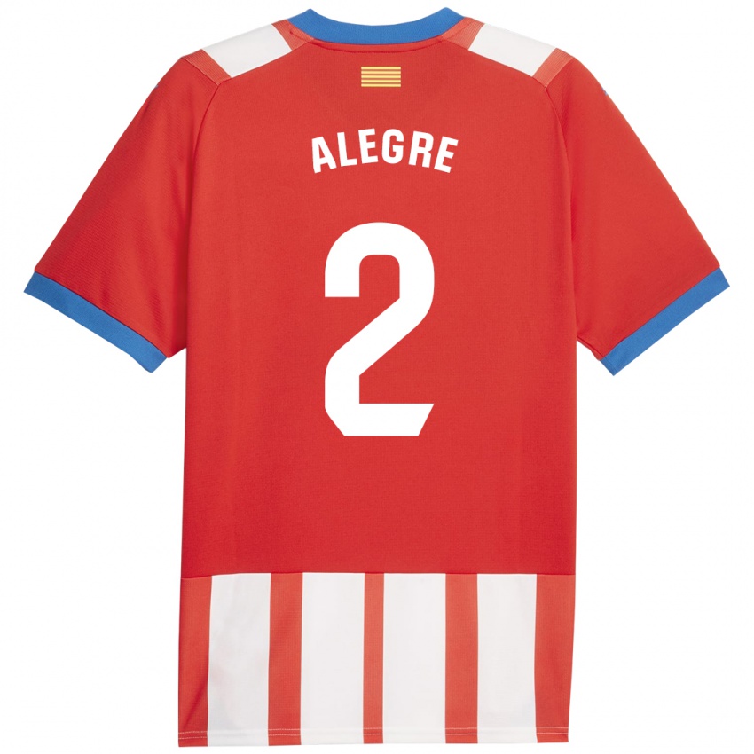 Kinderen Marc Alegre #2 Rood Wit Thuisshirt Thuistenue 2023/24 T-Shirt België