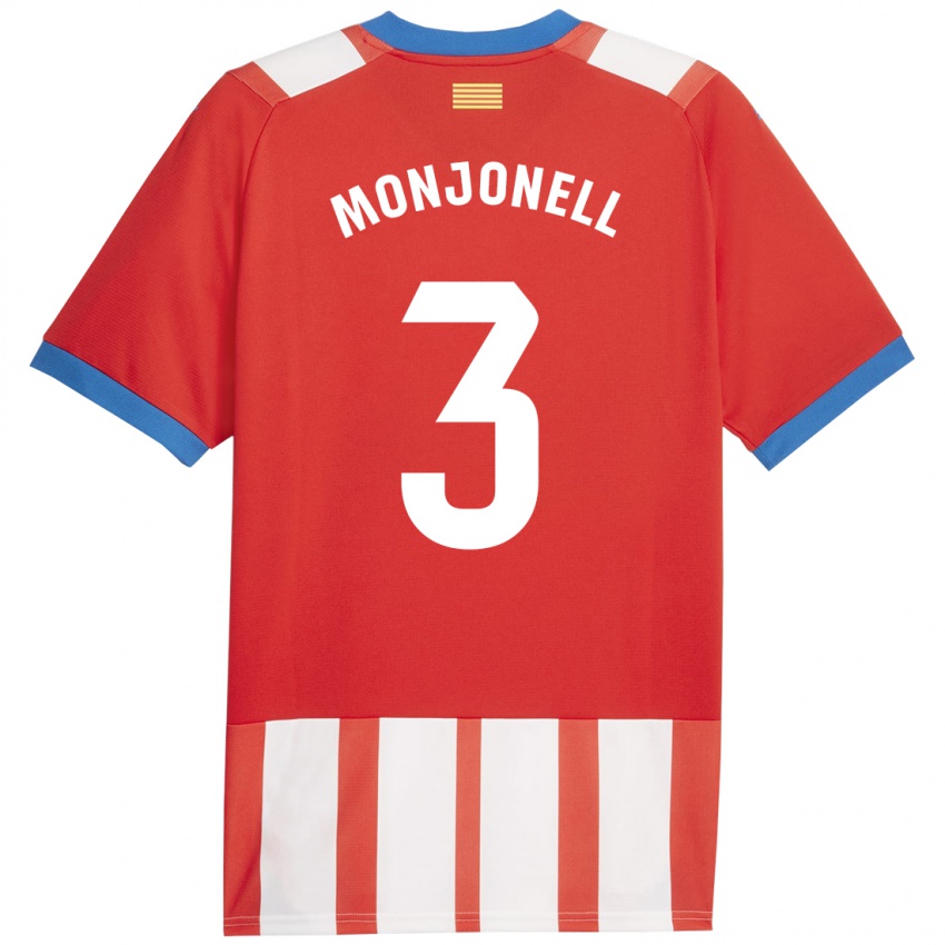 Kinderen Eric Monjonell #3 Rood Wit Thuisshirt Thuistenue 2023/24 T-Shirt België