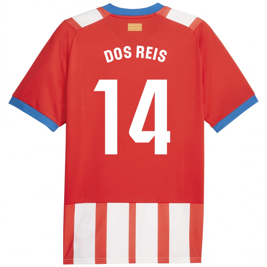 Kinderen Leo Dos Reis #14 Rood Wit Thuisshirt Thuistenue 2023/24 T-Shirt België