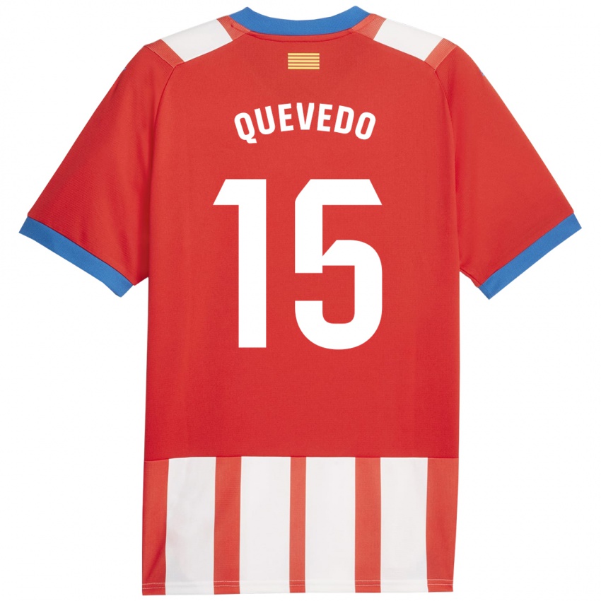 Kinderen Erik Quevedo #15 Rood Wit Thuisshirt Thuistenue 2023/24 T-Shirt België