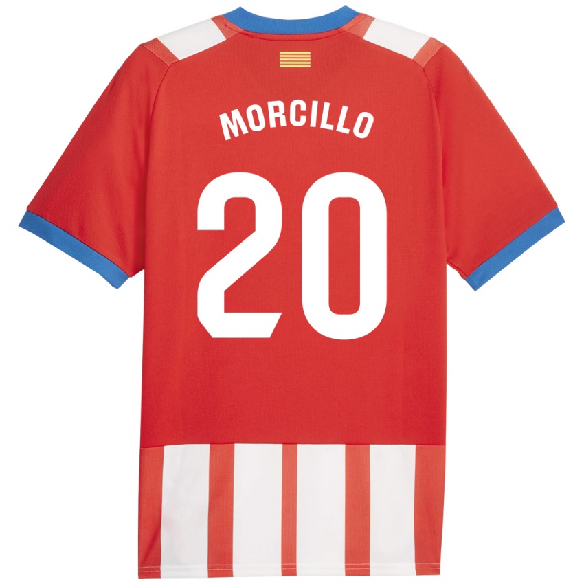 Kinderen Luis Morcillo #20 Rood Wit Thuisshirt Thuistenue 2023/24 T-Shirt België