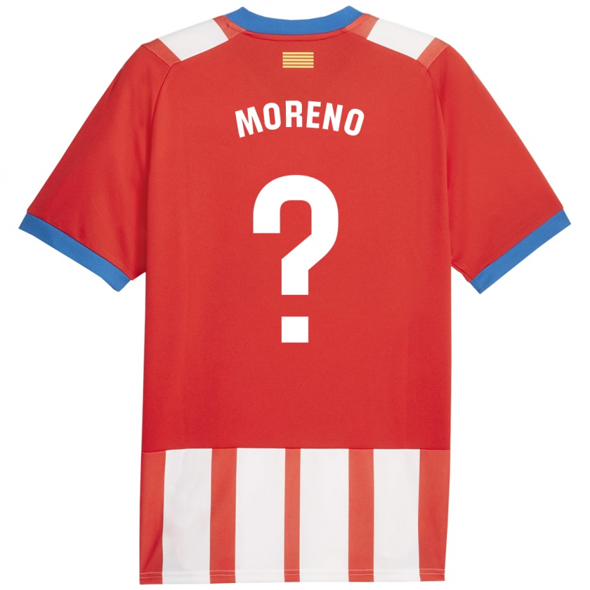 Kinderen Gerard Moreno #0 Rood Wit Thuisshirt Thuistenue 2023/24 T-Shirt België