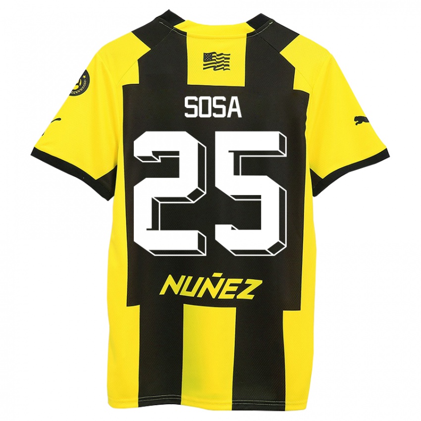 Kinderen Ignacio Sosa #25 Geel Zwart Thuisshirt Thuistenue 2023/24 T-Shirt België