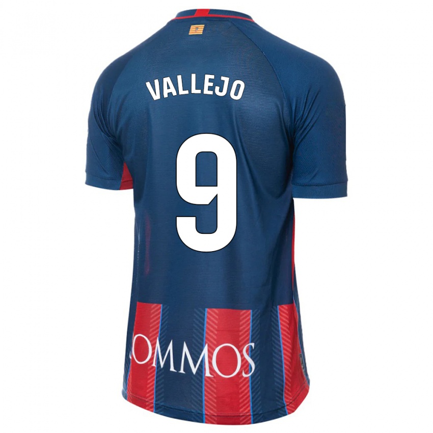 Kinderen Hugo Vallejo #9 Marine Thuisshirt Thuistenue 2023/24 T-Shirt België