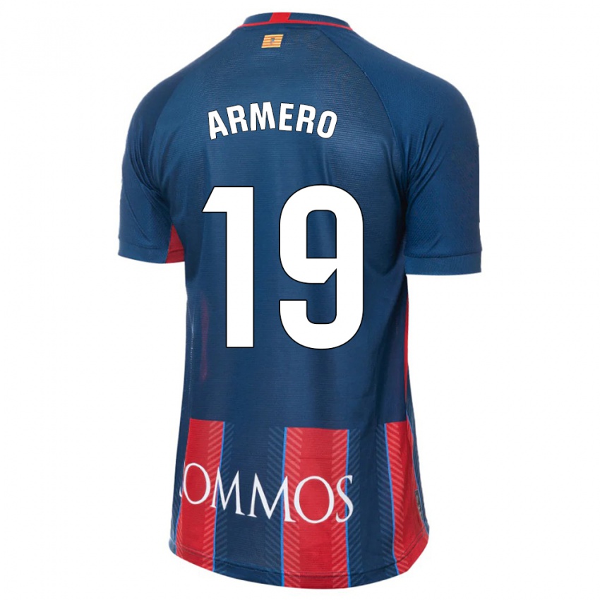 Kinderen Sergi Armero #19 Marine Thuisshirt Thuistenue 2023/24 T-Shirt België