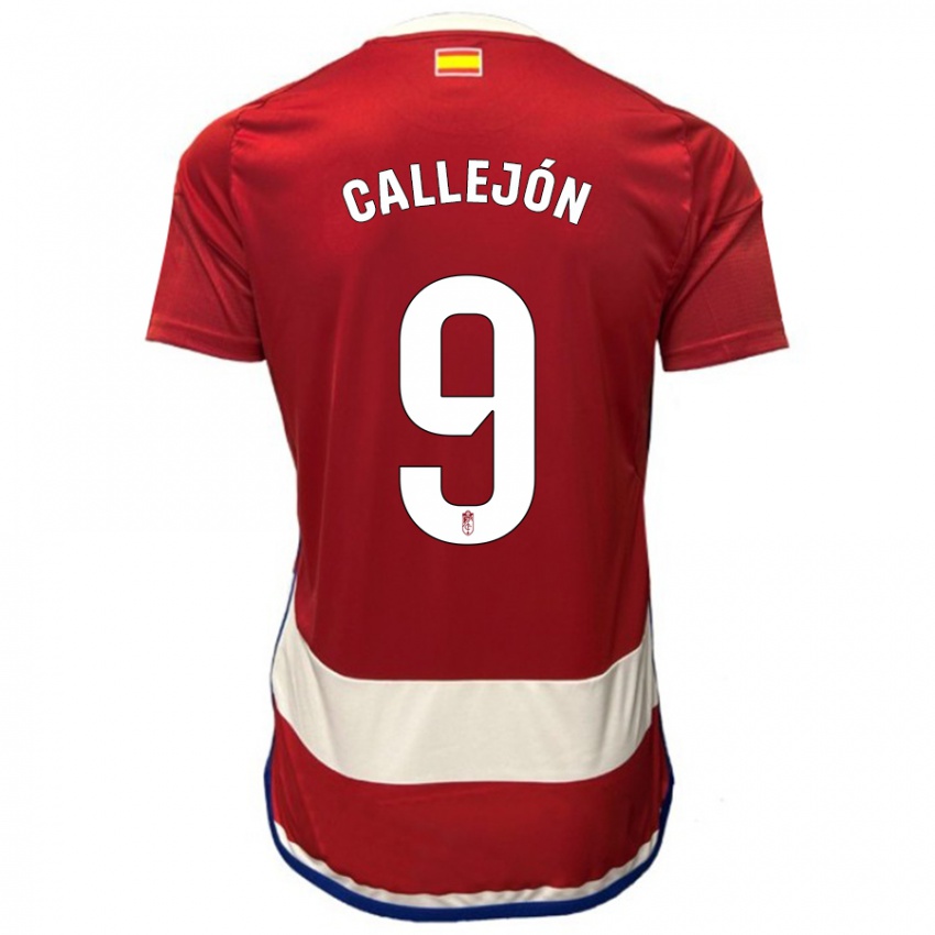 Kinderen José Callejón #9 Rood Thuisshirt Thuistenue 2023/24 T-Shirt België