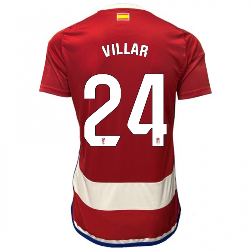 Kinderen Gonzalo Villar #24 Rood Thuisshirt Thuistenue 2023/24 T-Shirt België