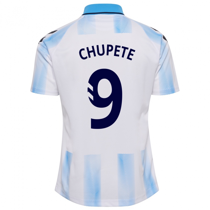 Kinderen Chupete #9 Wit Blauw Thuisshirt Thuistenue 2023/24 T-Shirt België