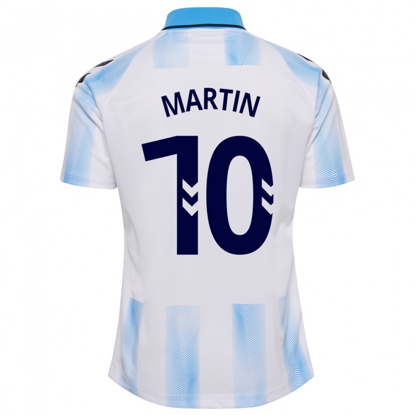 Kinderen Jesús Martín #10 Wit Blauw Thuisshirt Thuistenue 2023/24 T-Shirt België