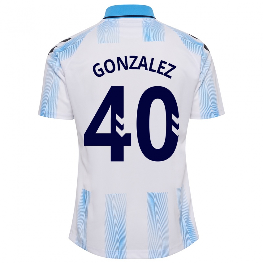 Kinderen Carol González #40 Wit Blauw Thuisshirt Thuistenue 2023/24 T-Shirt België