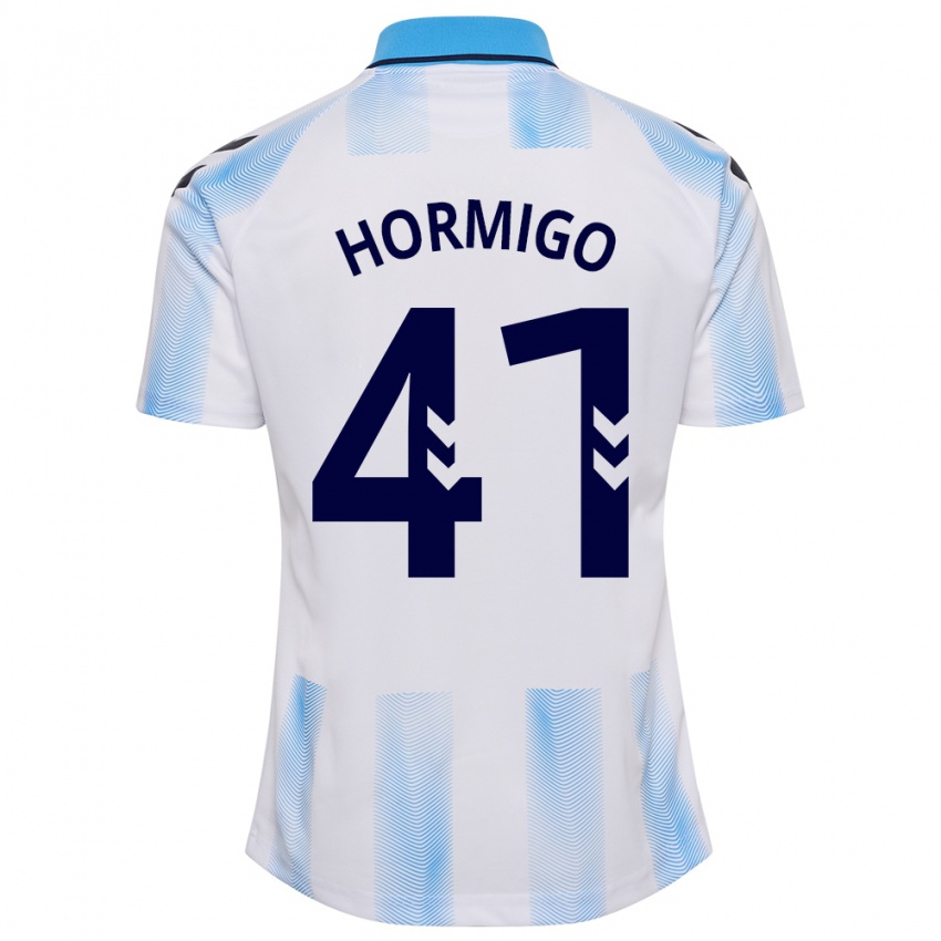 Kinderen Cintia Hormigo #41 Wit Blauw Thuisshirt Thuistenue 2023/24 T-Shirt België