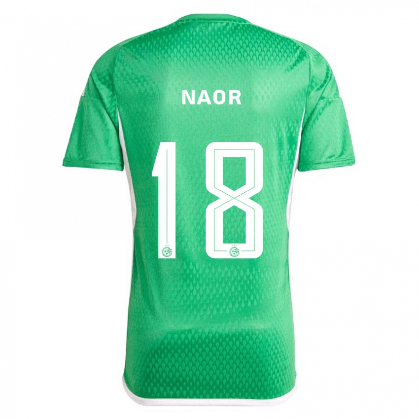 Kinderen Goni Naor #18 Wit Blauw Thuisshirt Thuistenue 2023/24 T-Shirt België