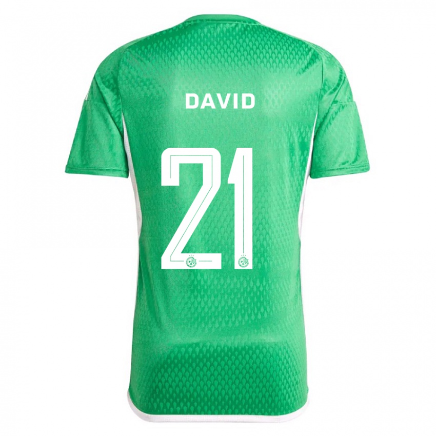 Kinderen Dean David #21 Wit Blauw Thuisshirt Thuistenue 2023/24 T-Shirt België