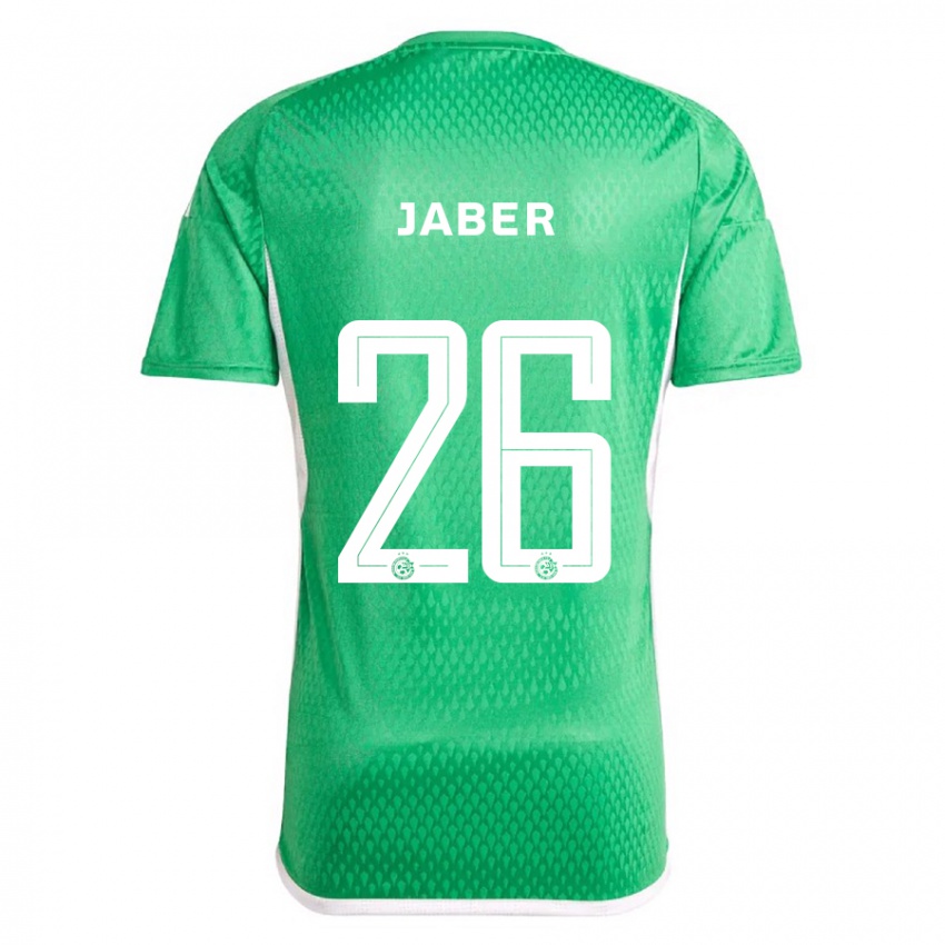 Kinderen Mahmoud Jaber #26 Wit Blauw Thuisshirt Thuistenue 2023/24 T-Shirt België