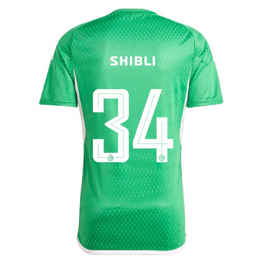 Kinderen Hamza Shibli #34 Wit Blauw Thuisshirt Thuistenue 2023/24 T-Shirt België