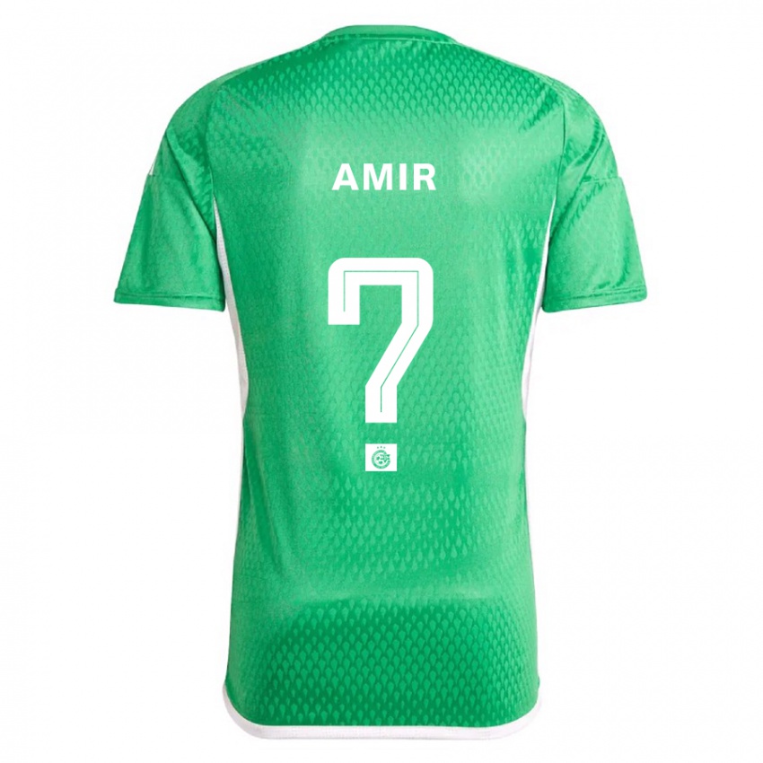 Kinderen Elad Amir #0 Wit Blauw Thuisshirt Thuistenue 2023/24 T-Shirt België