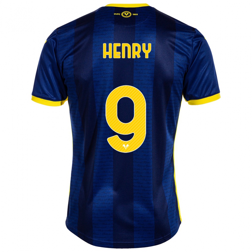 Kinderen Thomas Henry #9 Marine Thuisshirt Thuistenue 2023/24 T-Shirt België