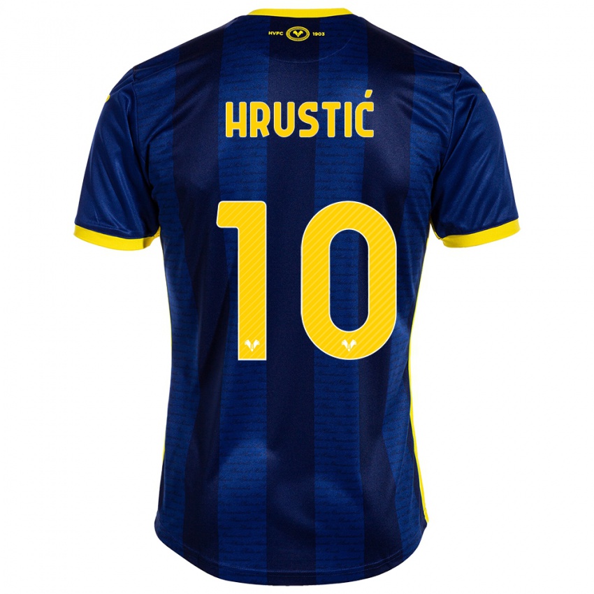 Kinderen Ajdin Hrustić #10 Marine Thuisshirt Thuistenue 2023/24 T-Shirt België