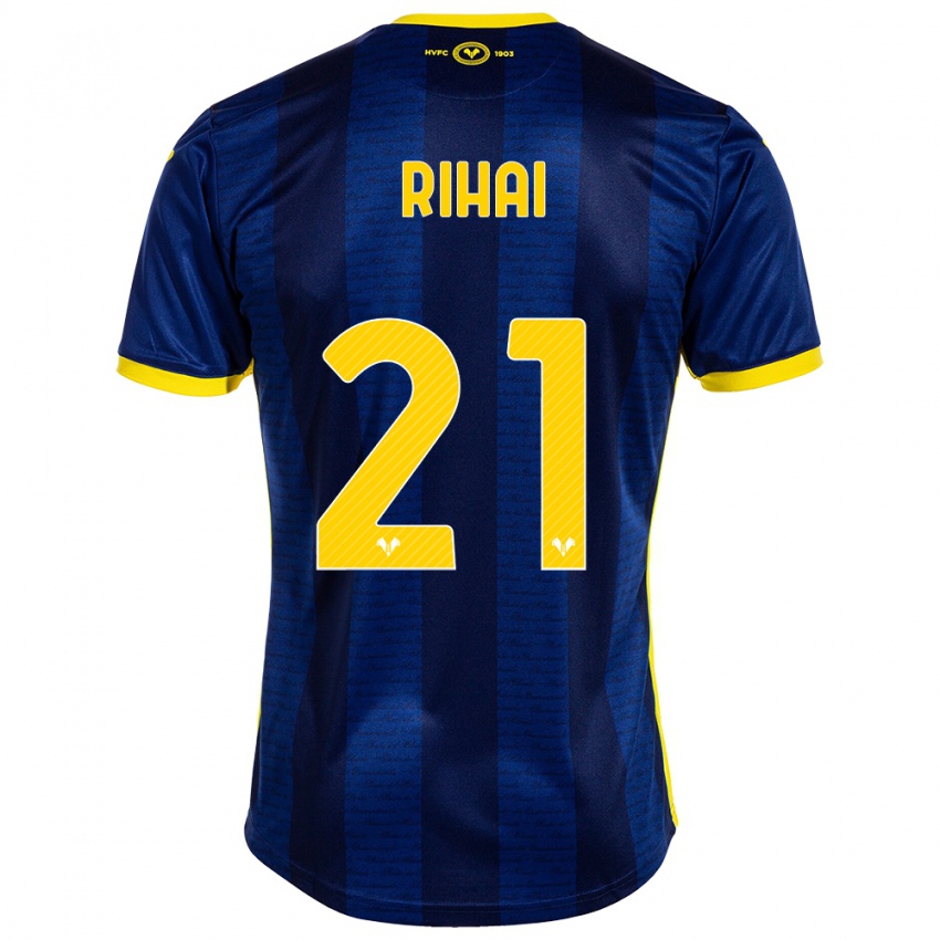 Kinderen Aiman Rihai #21 Marine Thuisshirt Thuistenue 2023/24 T-Shirt België