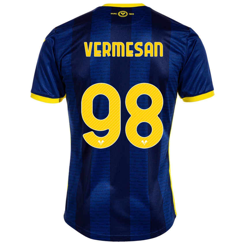 Kinderen Ioan Vermesan #98 Marine Thuisshirt Thuistenue 2023/24 T-Shirt België