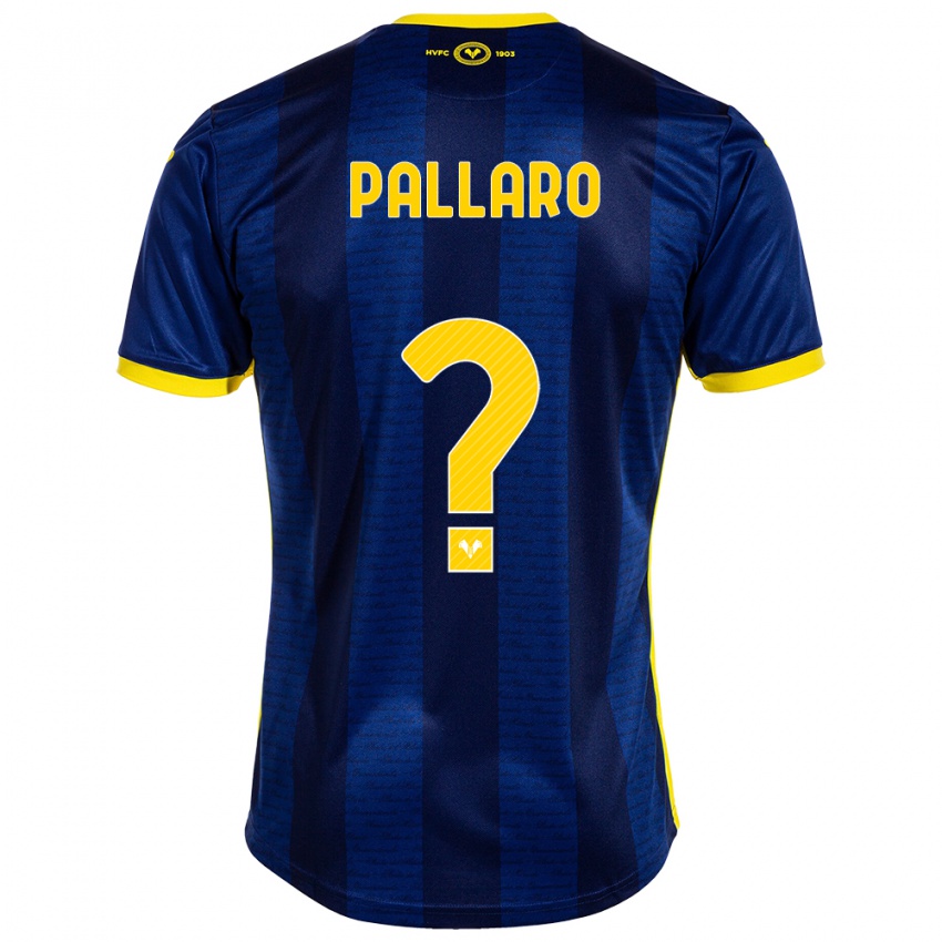 Kinderen Alessandro Pallaro #0 Marine Thuisshirt Thuistenue 2023/24 T-Shirt België