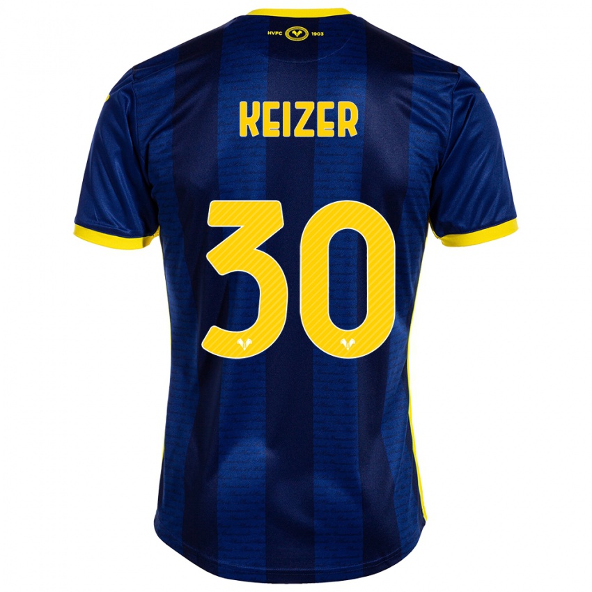 Kinderen Fanny Keizer #30 Marine Thuisshirt Thuistenue 2023/24 T-Shirt België