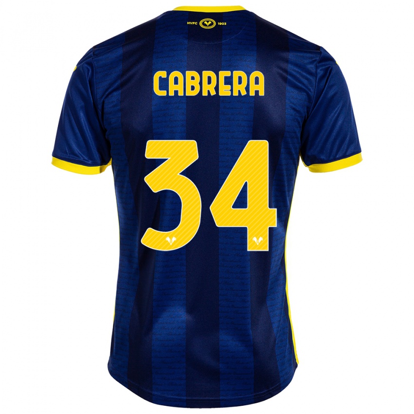 Kinderen Ilena Cabrera #34 Marine Thuisshirt Thuistenue 2023/24 T-Shirt België