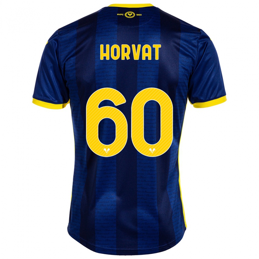 Kinderen Mihaela Horvat #60 Marine Thuisshirt Thuistenue 2023/24 T-Shirt België