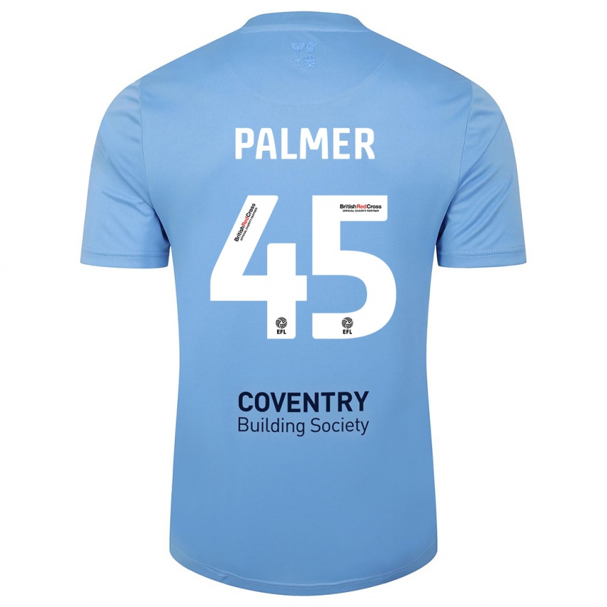 Kinderen Kasey Palmer #45 Hemelsblauw Thuisshirt Thuistenue 2023/24 T-Shirt België