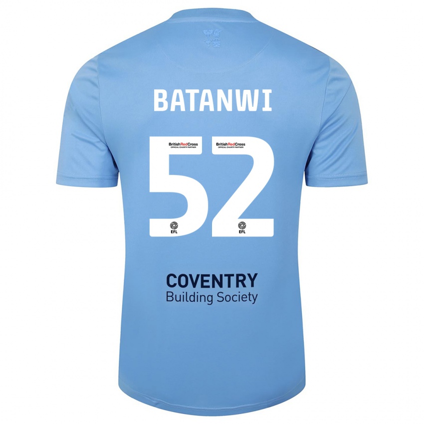 Kinderen Tristen Batanwi #52 Hemelsblauw Thuisshirt Thuistenue 2023/24 T-Shirt België