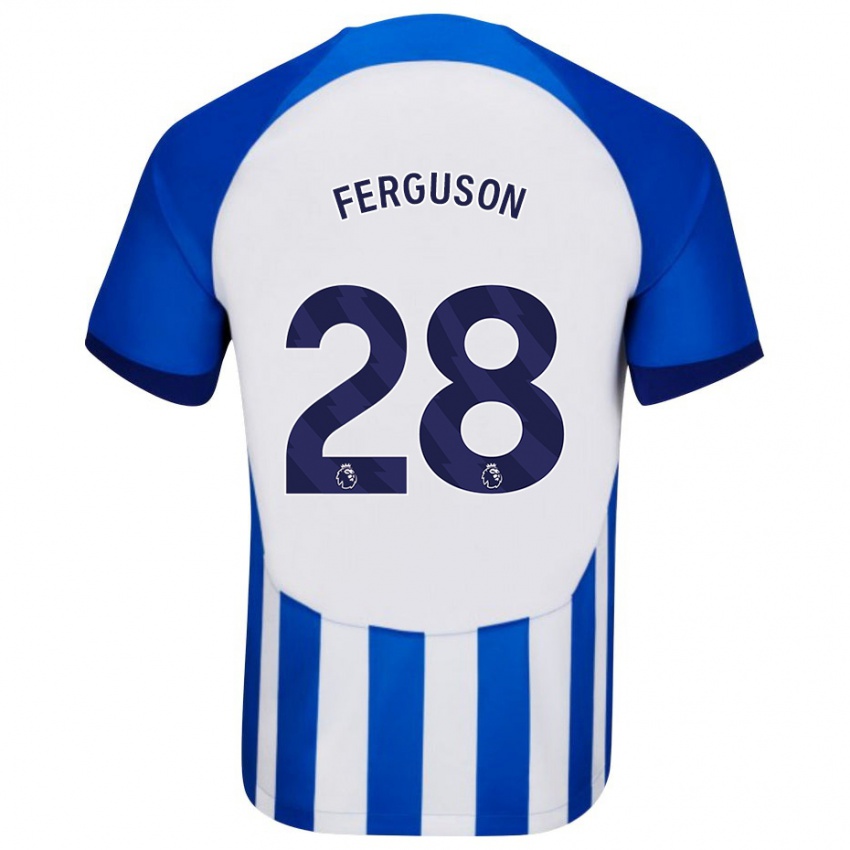Kinderen Evan Ferguson #28 Blauw Thuisshirt Thuistenue 2023/24 T-Shirt België