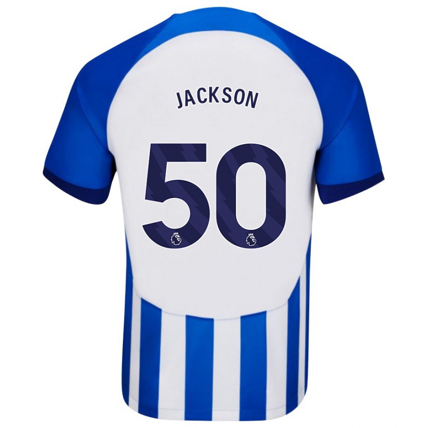 Kinderen Ben Jackson #50 Blauw Thuisshirt Thuistenue 2023/24 T-Shirt België