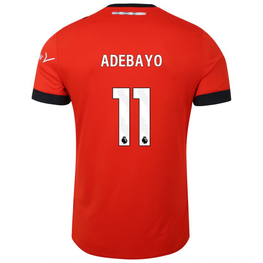 Kinderen Elijah Adebayo #11 Rood Thuisshirt Thuistenue 2023/24 T-Shirt België