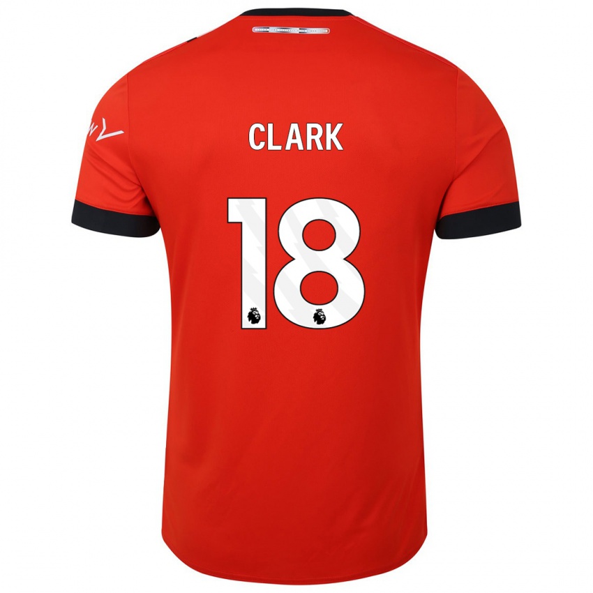 Kinderen Jordan Clark #18 Rood Thuisshirt Thuistenue 2023/24 T-Shirt België