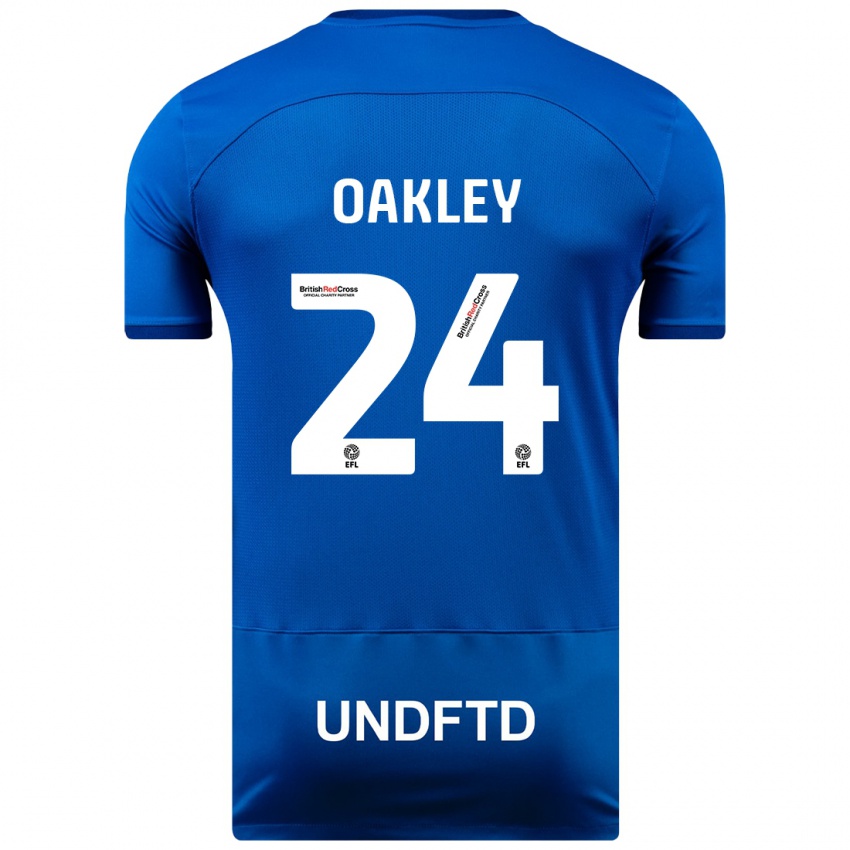 Kinderen Marcel Oakley #24 Blauw Thuisshirt Thuistenue 2023/24 T-Shirt België