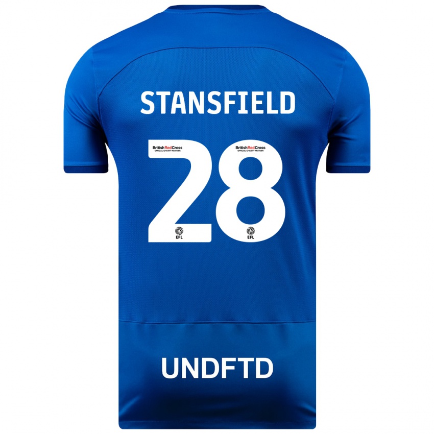 Kinderen Jay Stansfield #28 Blauw Thuisshirt Thuistenue 2023/24 T-Shirt België