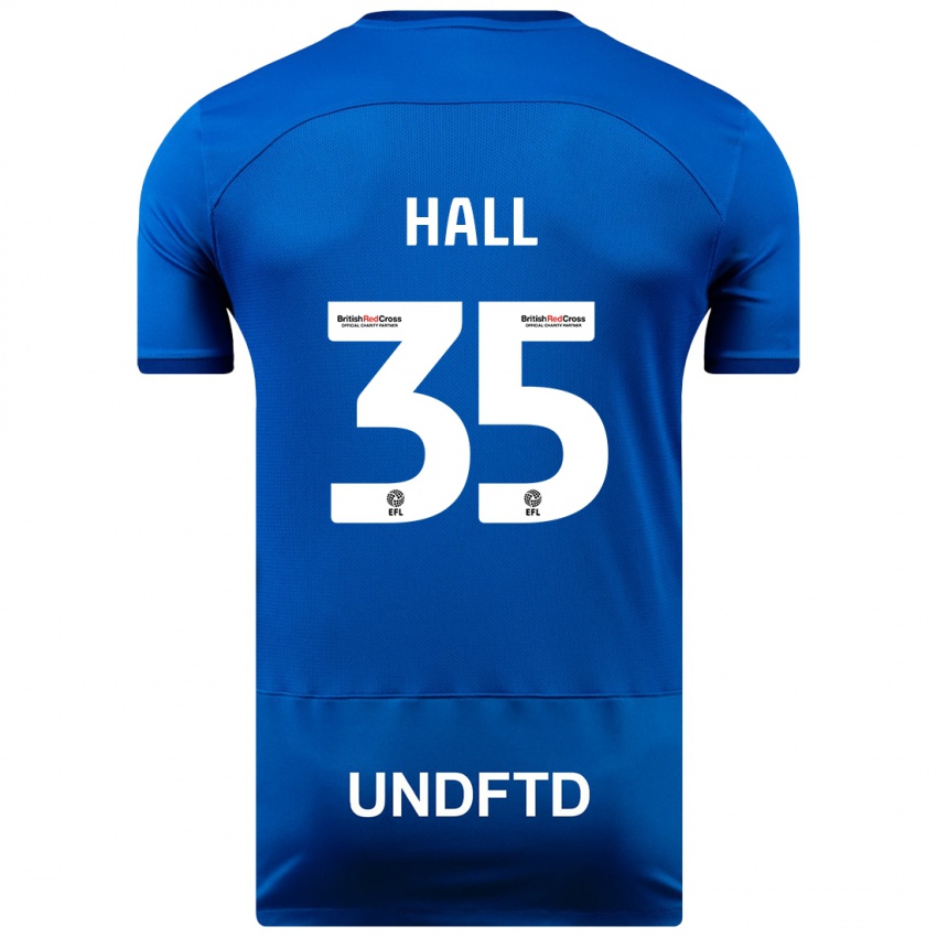 Kinderen George Hall #35 Blauw Thuisshirt Thuistenue 2023/24 T-Shirt België