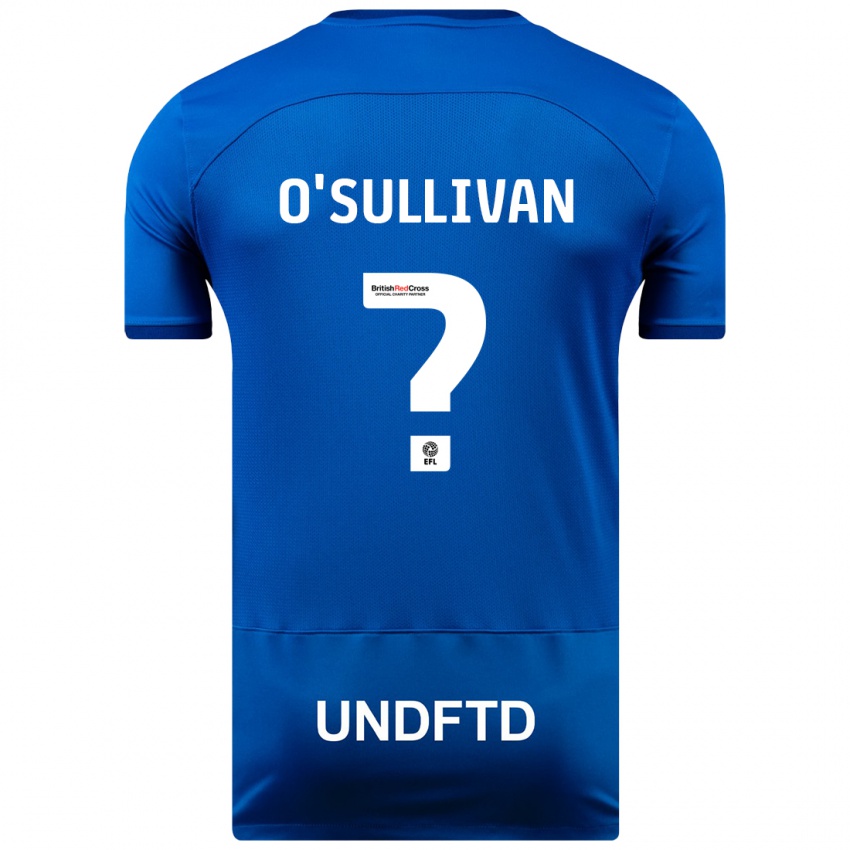 Kinderen William O'sullivan #0 Blauw Thuisshirt Thuistenue 2023/24 T-Shirt België