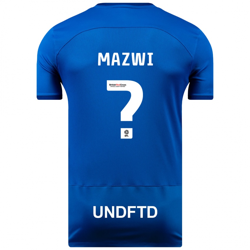 Kinderen Menzi Mazwi #0 Blauw Thuisshirt Thuistenue 2023/24 T-Shirt België