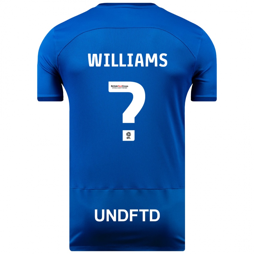 Kinderen Pharell Williams #0 Blauw Thuisshirt Thuistenue 2023/24 T-Shirt België