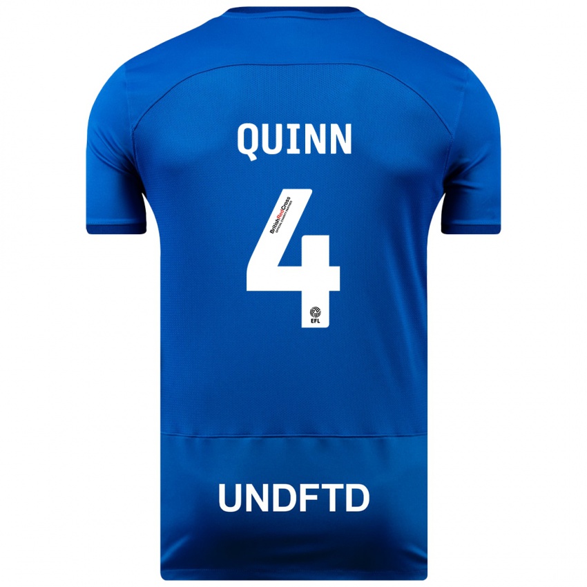 Kinderen Louise Catherine Quinn #4 Blauw Thuisshirt Thuistenue 2023/24 T-Shirt België