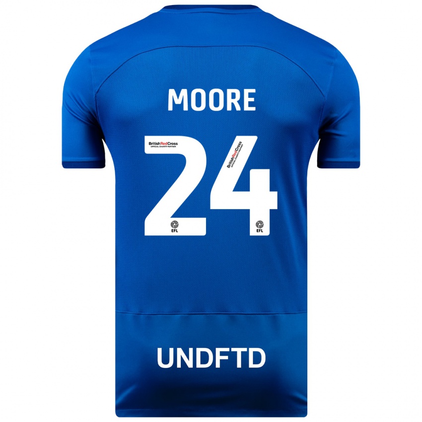 Kinderen Jade Ellis Moore #24 Blauw Thuisshirt Thuistenue 2023/24 T-Shirt België