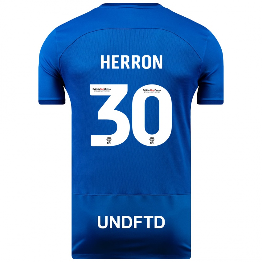 Kinderen Neve Herron #30 Blauw Thuisshirt Thuistenue 2023/24 T-Shirt België