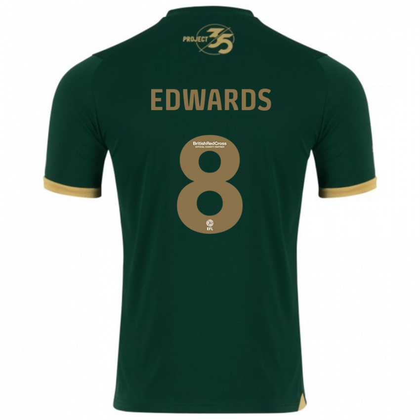 Kinderen Joe Edwards #8 Groente Thuisshirt Thuistenue 2023/24 T-Shirt België