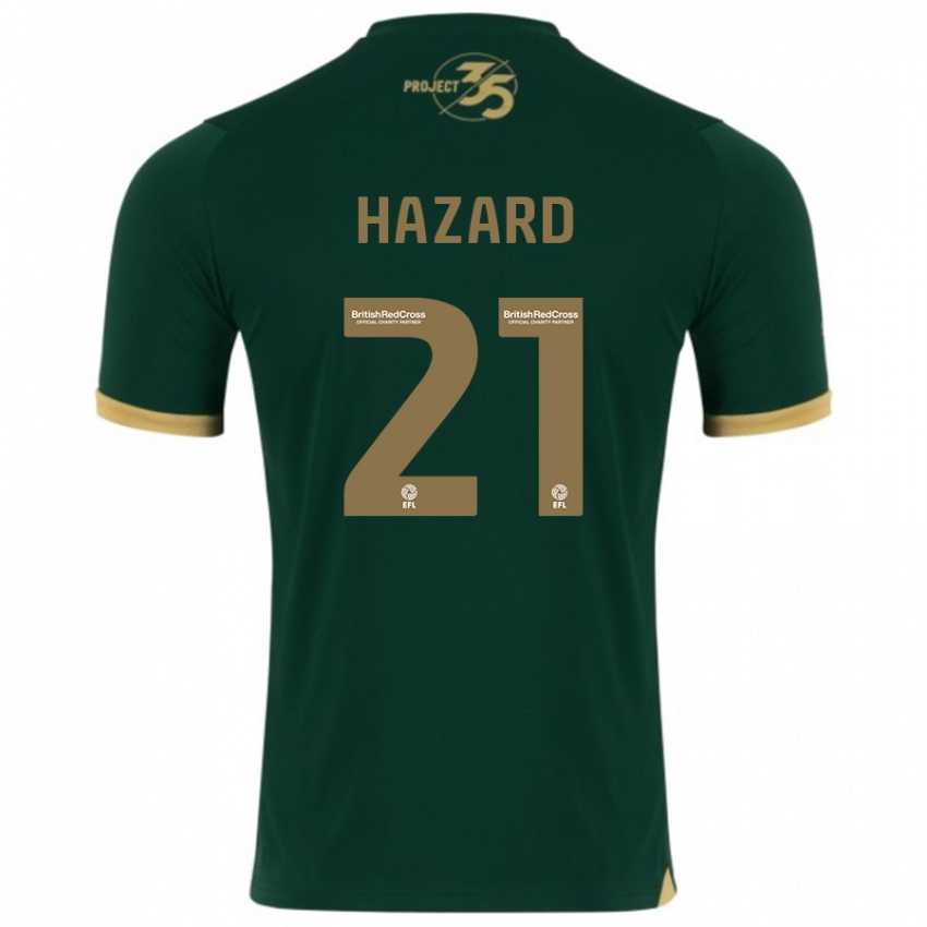 Enfant Maillot Conor Hazard #21 Vert Tenues Domicile 2023/24 T-Shirt Belgique