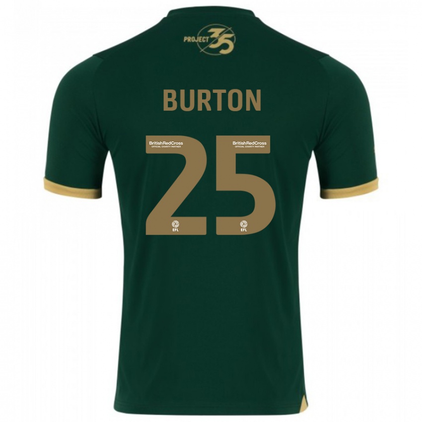 Kinderen Callum Burton #25 Groente Thuisshirt Thuistenue 2023/24 T-Shirt België