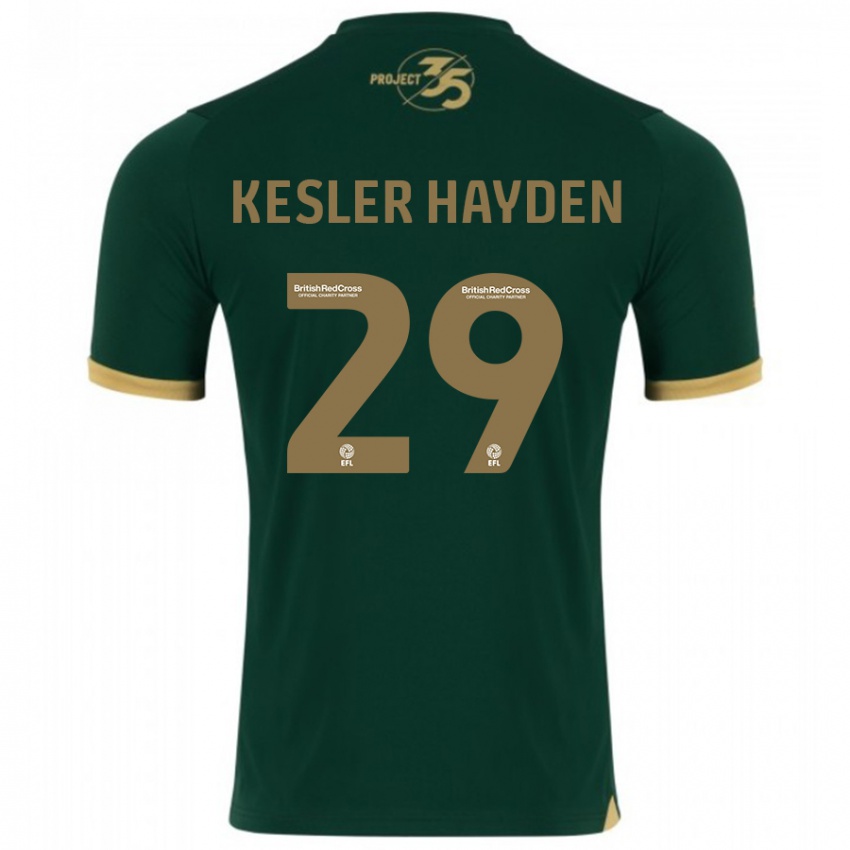 Kinderen Kaine Kesler-Hayden #29 Groente Thuisshirt Thuistenue 2023/24 T-Shirt België