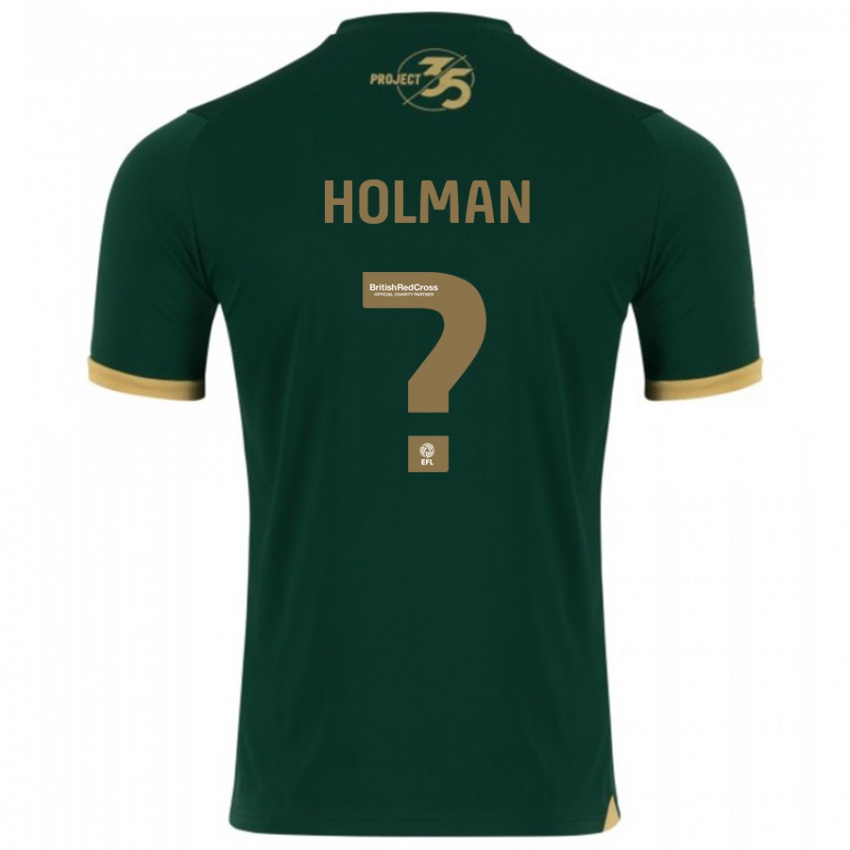 Enfant Maillot Daniel Holman #0 Vert Tenues Domicile 2023/24 T-Shirt Belgique