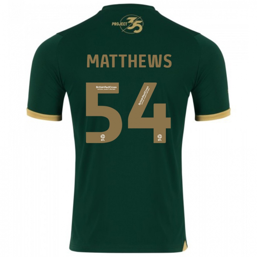 Kinderen Jack Matthews #54 Groente Thuisshirt Thuistenue 2023/24 T-Shirt België