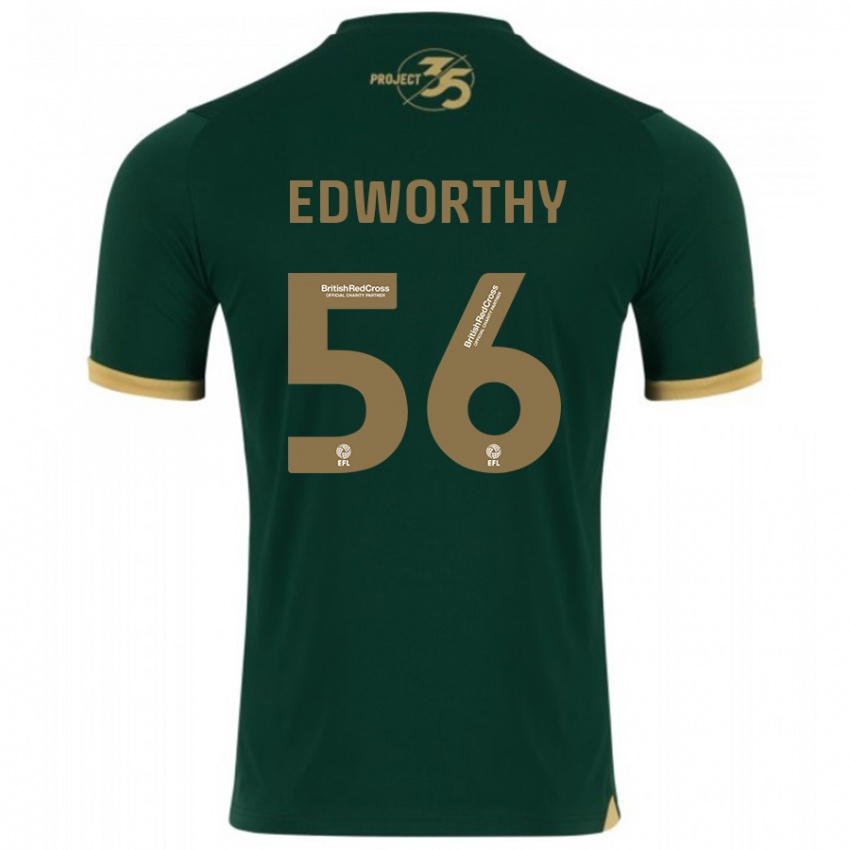 Kinderen Kieran Edworthy #56 Groente Thuisshirt Thuistenue 2023/24 T-Shirt België